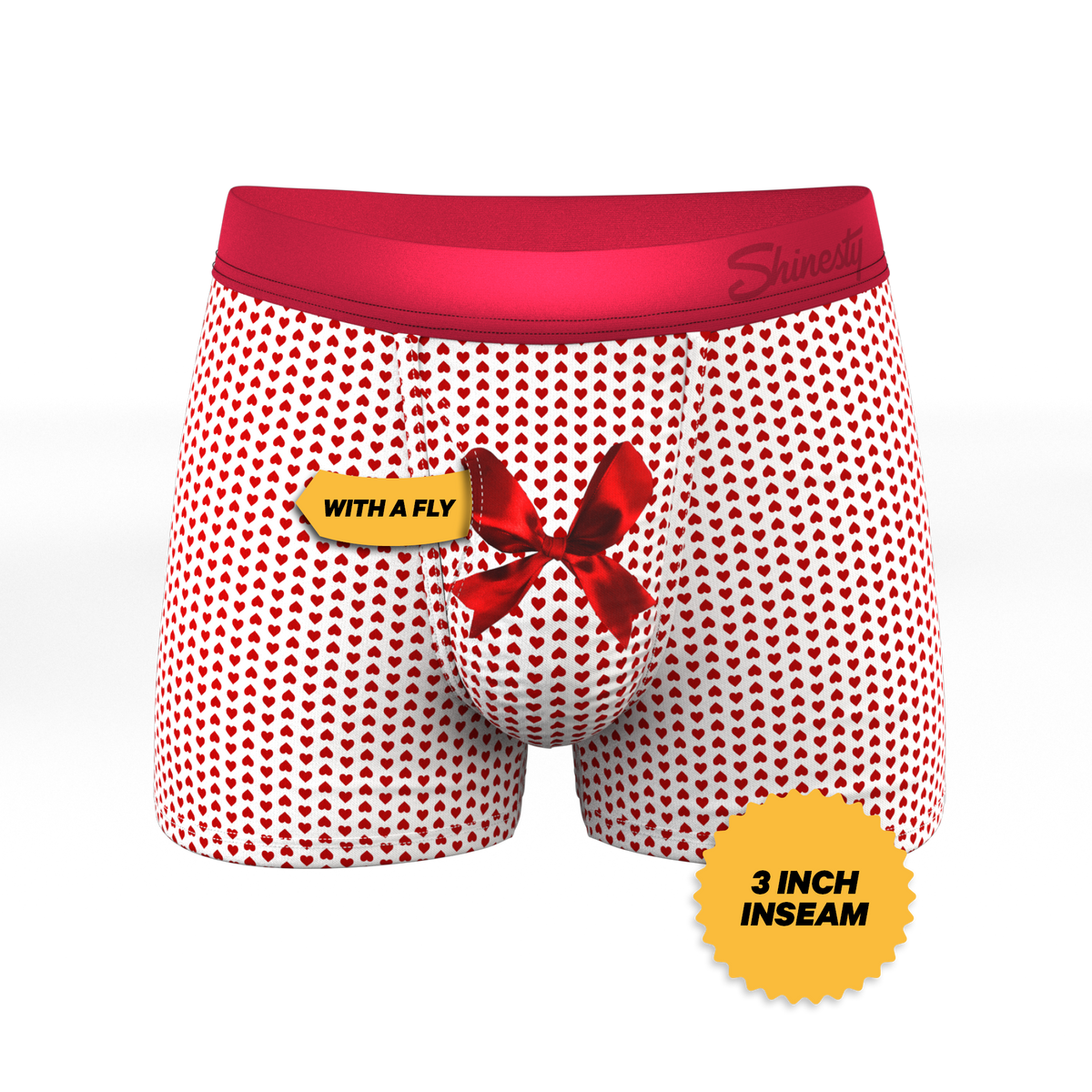 The Date Night | Valentine's Day Bow Ball Hammock® Pouch Trunks Underwear - Shinesty