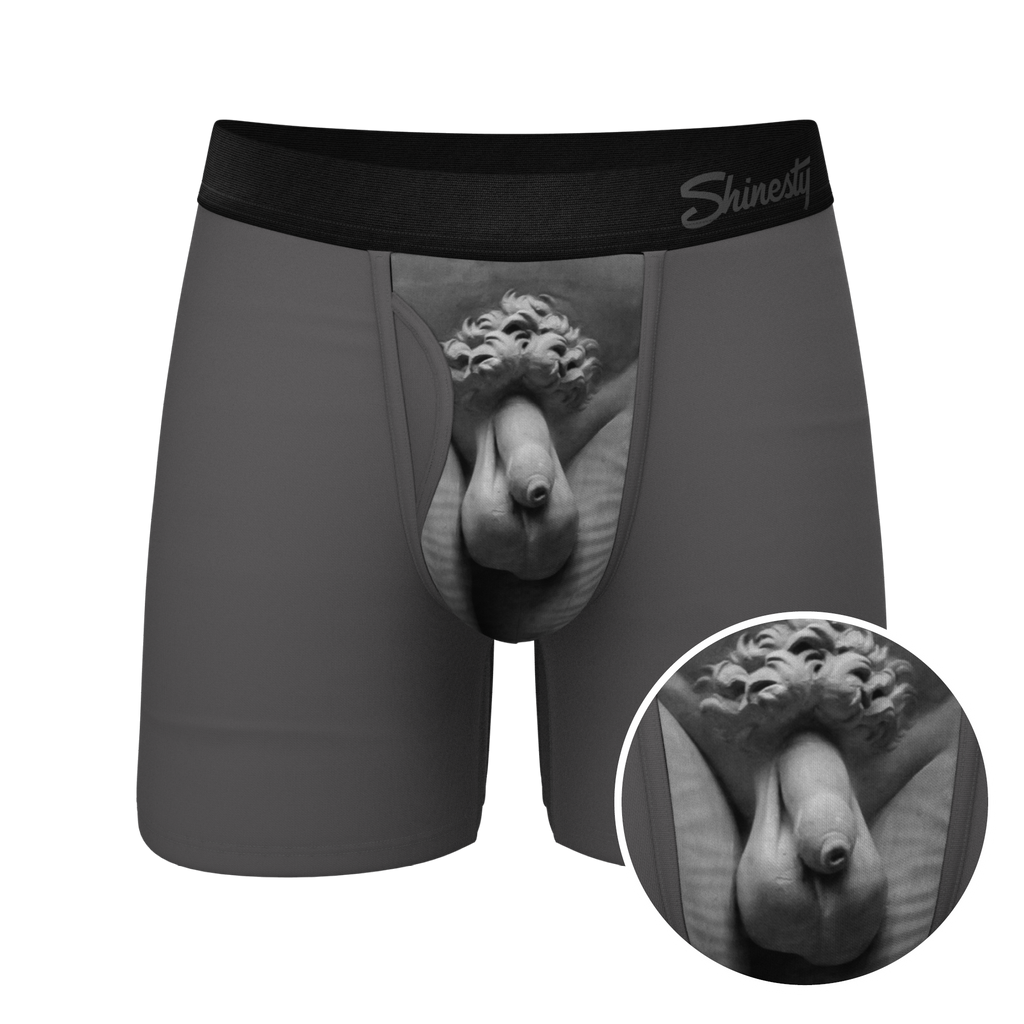 The David's Goliath | Marble Statue Ball Hammock® Pouch Underwear With Fly - Shinesty