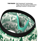 The Does A Bear | Green Toilet Bear Ball Hammock® Pouch Underwear With Fly - Shinesty