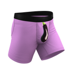 The Double Entendre | Eggplant Ball Hammock® Pouch Underwear - Shinesty