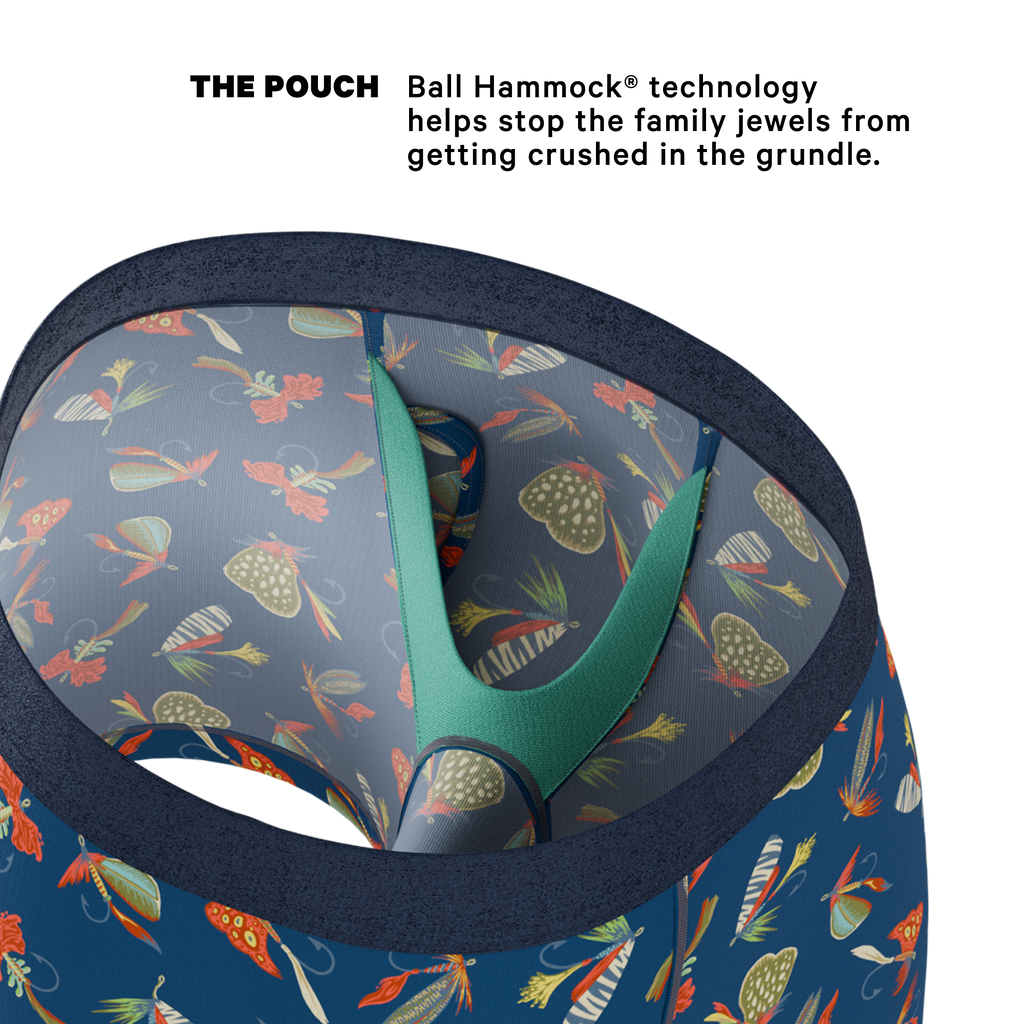The Dry Fly | Fly Fishing Ball Hammock® Pouch Underwear With Fly - Shinesty