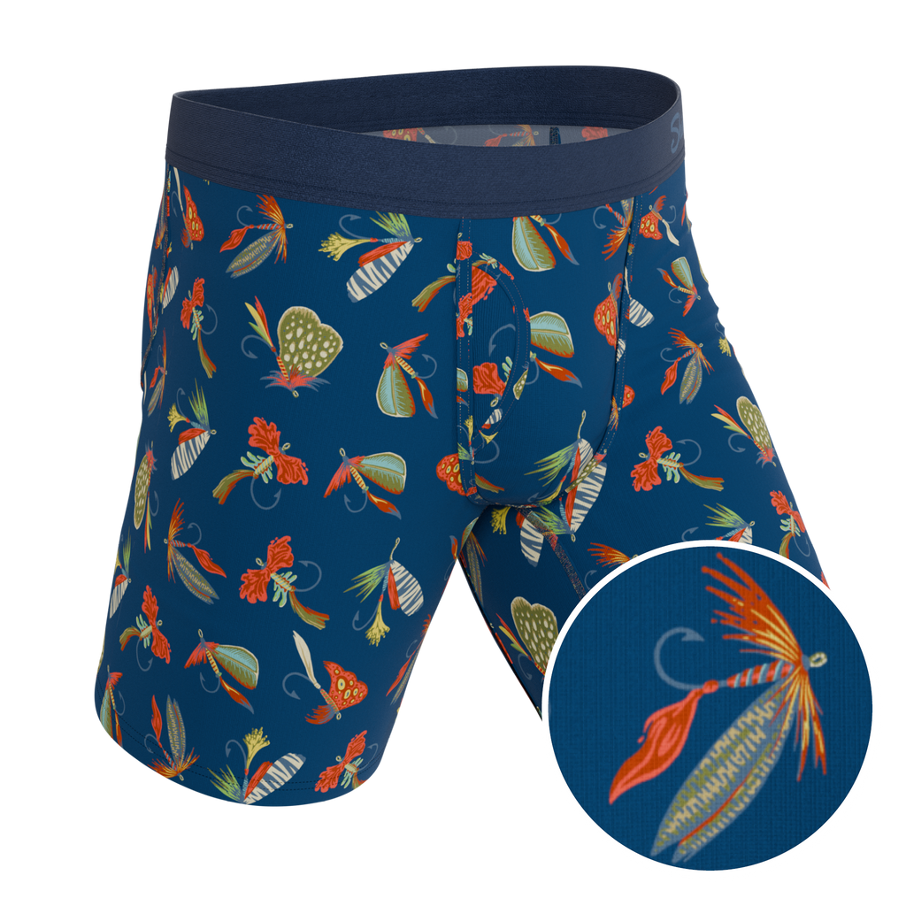 The Dry Fly | Fly Fishing Ball Hammock® Boxer - Long Leg - Shinesty