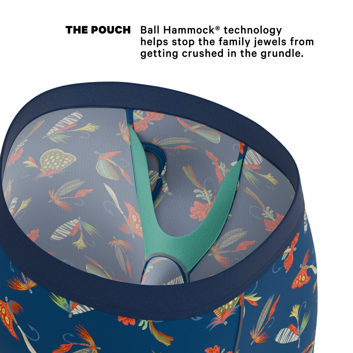 The Dry Fly | Fly Fishing Ball Hammock® Boxer - Long Leg - Shinesty