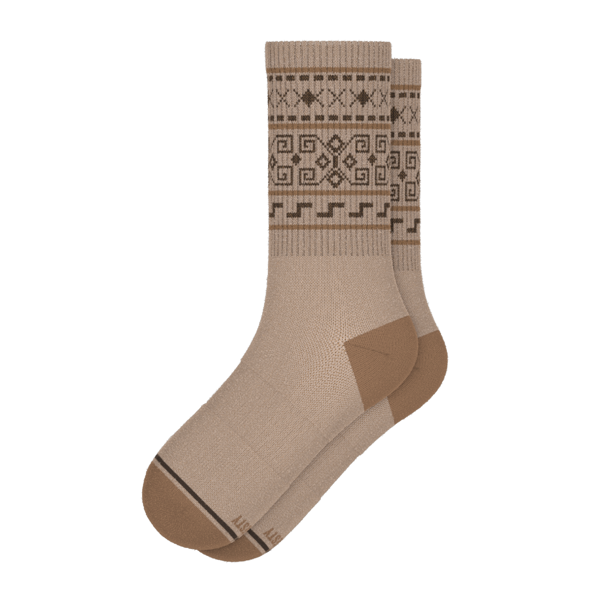The Dude Abides | Aztec Sweater Heel Hammock™ Crew Socks - Shinesty