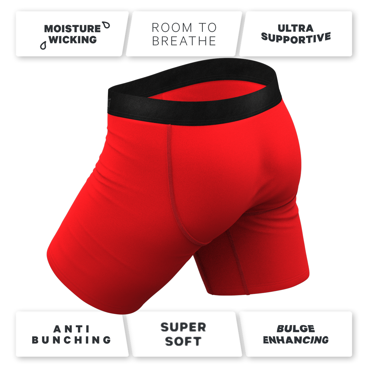 The Early Risers | Barnyard Rooster Ball Hammock® Boxer - Long Leg - Shinesty