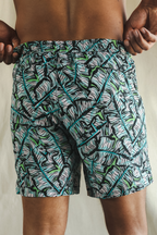 The Easy Breezy | Blue Tropical Ball Hammock® 7 Inch Athletic Shorts - Shinesty