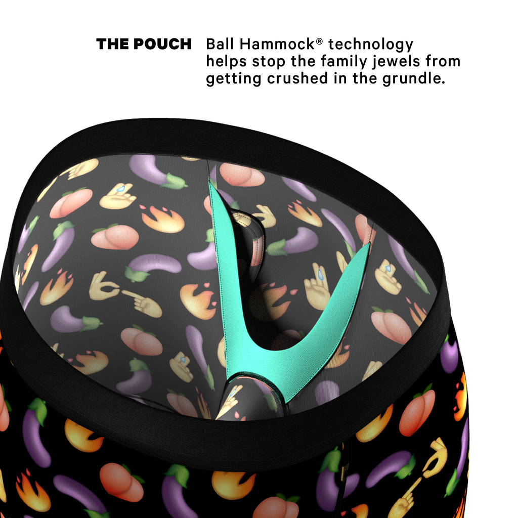 The Emoji After Party | Emoji Ball Hammock® Boxer - Long Leg - Shinesty