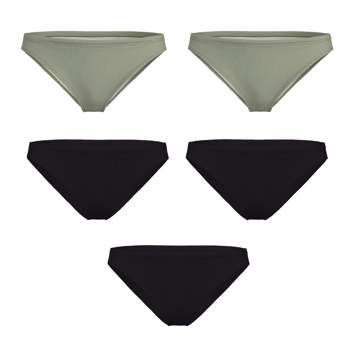 The Evergreen | Bikini Underwear 5 Pack - Shinesty