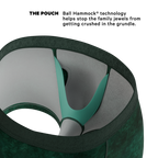 The Extravagance | Dark Green Velvet Trunk Underwear - Shinesty