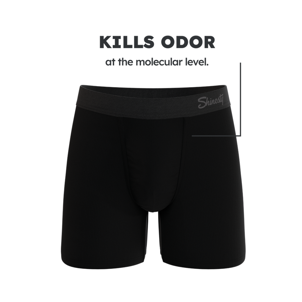 The Threat Level Midnight | Black Fart Proof Ball Hammock® Pouch Underwear - Shinesty