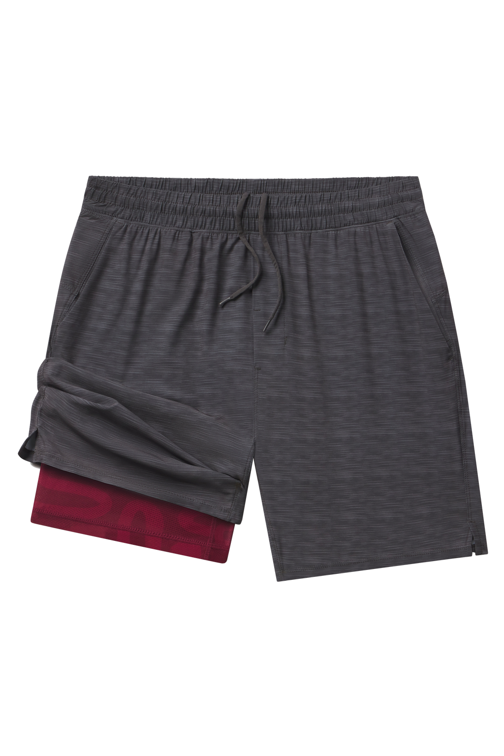 The Finish Line | Grey and Red Ball Hammock® 7 Inch Athletic Shorts - Shinesty