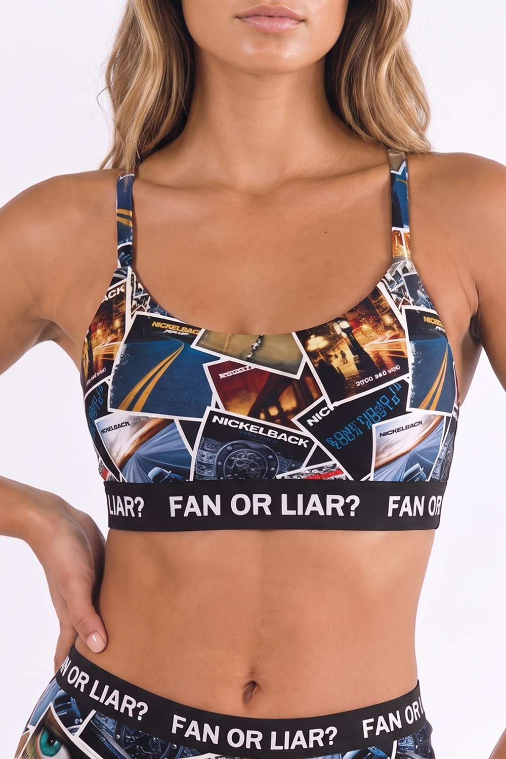 The Fan or Liar | Shinesty X Nickelback Albums Bralette - Shinesty