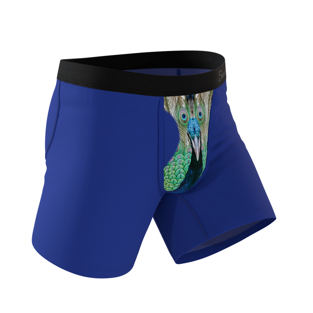 The Fancy Feather | Peacock Ball Hammock® Pouch Underwear - Shinesty