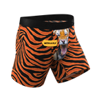 The Feral Feline | Tiger Print Ball Hammock® Pouch Underwear With Fly - Shinesty
