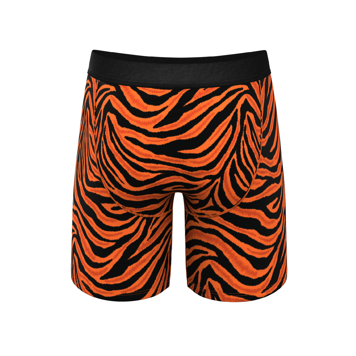 The Feral Feline | Tiger Print Ball Hammock® Boxer - Long Leg - Shinesty