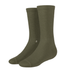 The Fields Of Green | Oil Green Heel Hammock™ Crew Socks - Shinesty