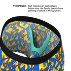 The Fire Crotch | Flames Ball Hammock® Pouch Underwear With Fly - Shinesty