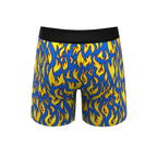 The Fire Crotch | Flames Ball Hammock® Pouch Underwear With Fly - Shinesty