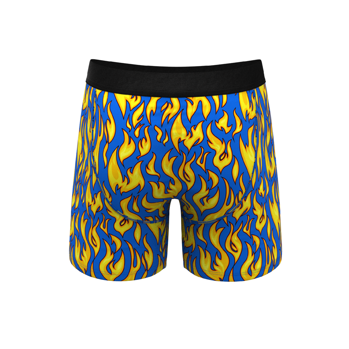 The Fire Crotch | Flames Ball Hammock® Pouch Underwear With Fly - Shinesty