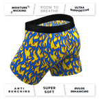The Fire Crotch | Flames Ball Hammock® Pouch Underwear - Shinesty