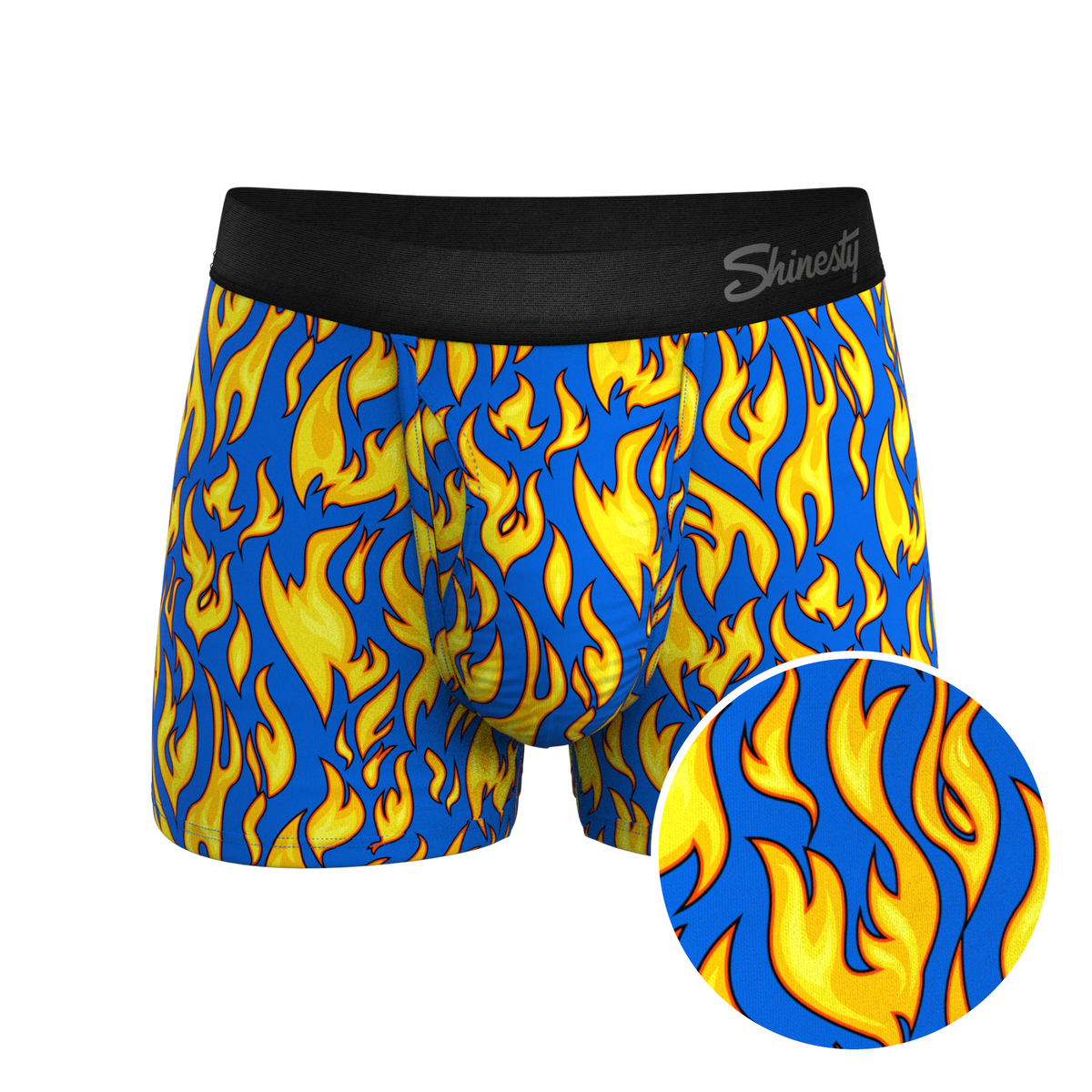 The Fire Crotch | Flames Ball Hammock® Pouch Trunks Underwear - Shinesty