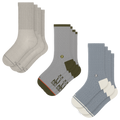 The Fishing Feet | Heel Hammock™ Crew Socks 6 Pack - Shinesty