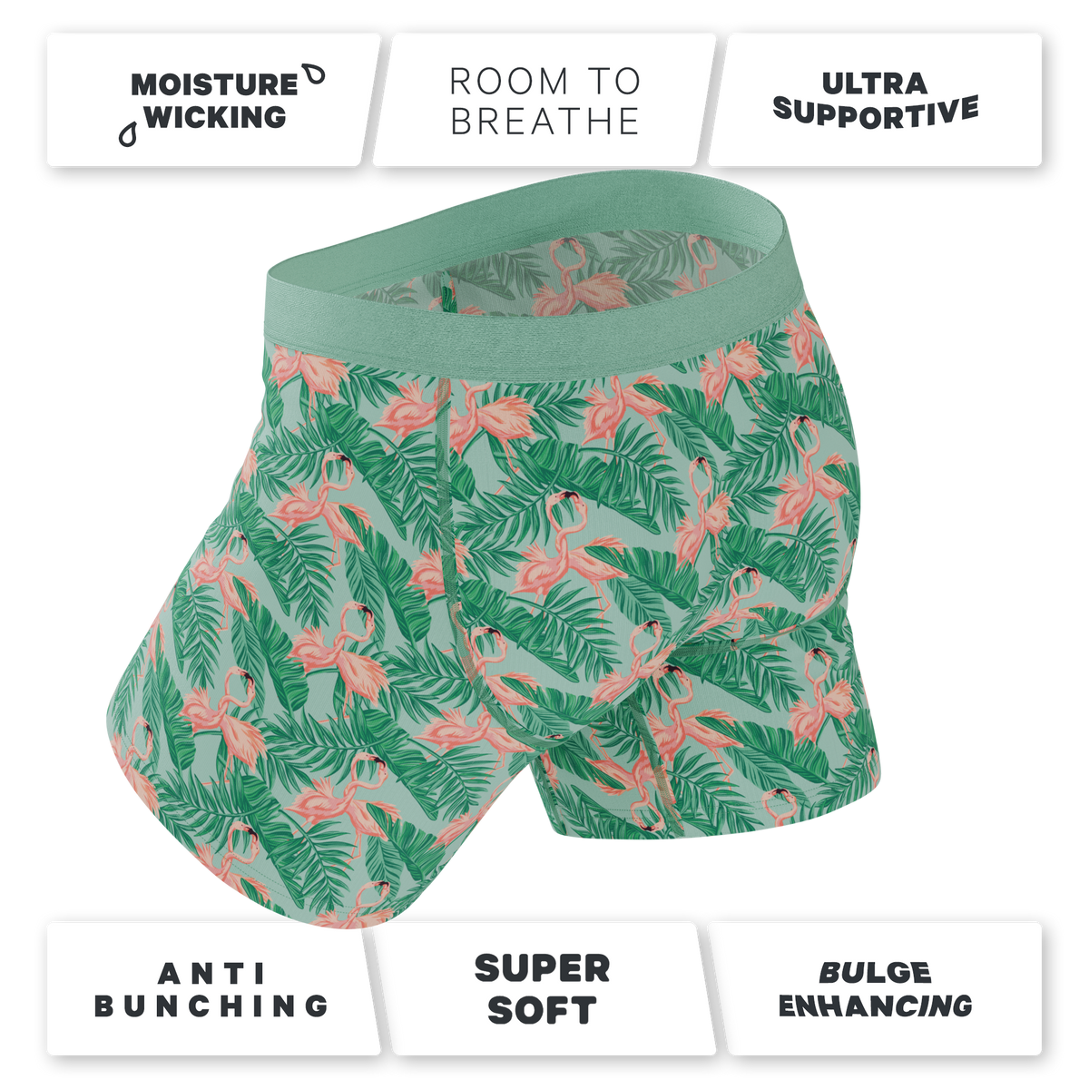 The Flamboyance | Flamingo Ball Hammock® Pouch Underwear - Shinesty