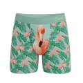 The Flamboyance | Flamingo Ball Hammock® Pouch Underwear With Fly - Shinesty