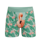 The Flamboyance | Flamingo Ball Hammock® Pouch Underwear With Fly - Shinesty