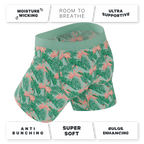 The Flamboyance | Flamingo Ball Hammock® Pouch Underwear With Fly - Shinesty