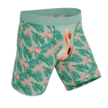 The Flamboyance | Flamingo Ball Hammock® Boxer - Long Leg - Shinesty