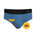 The Fleck Me | Heather Blue Flecked Ball Hammock® Pouch Underwear Briefs - Shinesty