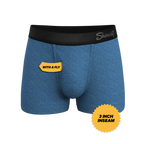 The Fleck Me | Heather Blue Flecked Ball Hammock® Pouch Trunks Underwear - Shinesty