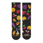The Flirt | Emoji Heel Hammock™ Crew Socks - Shinesty