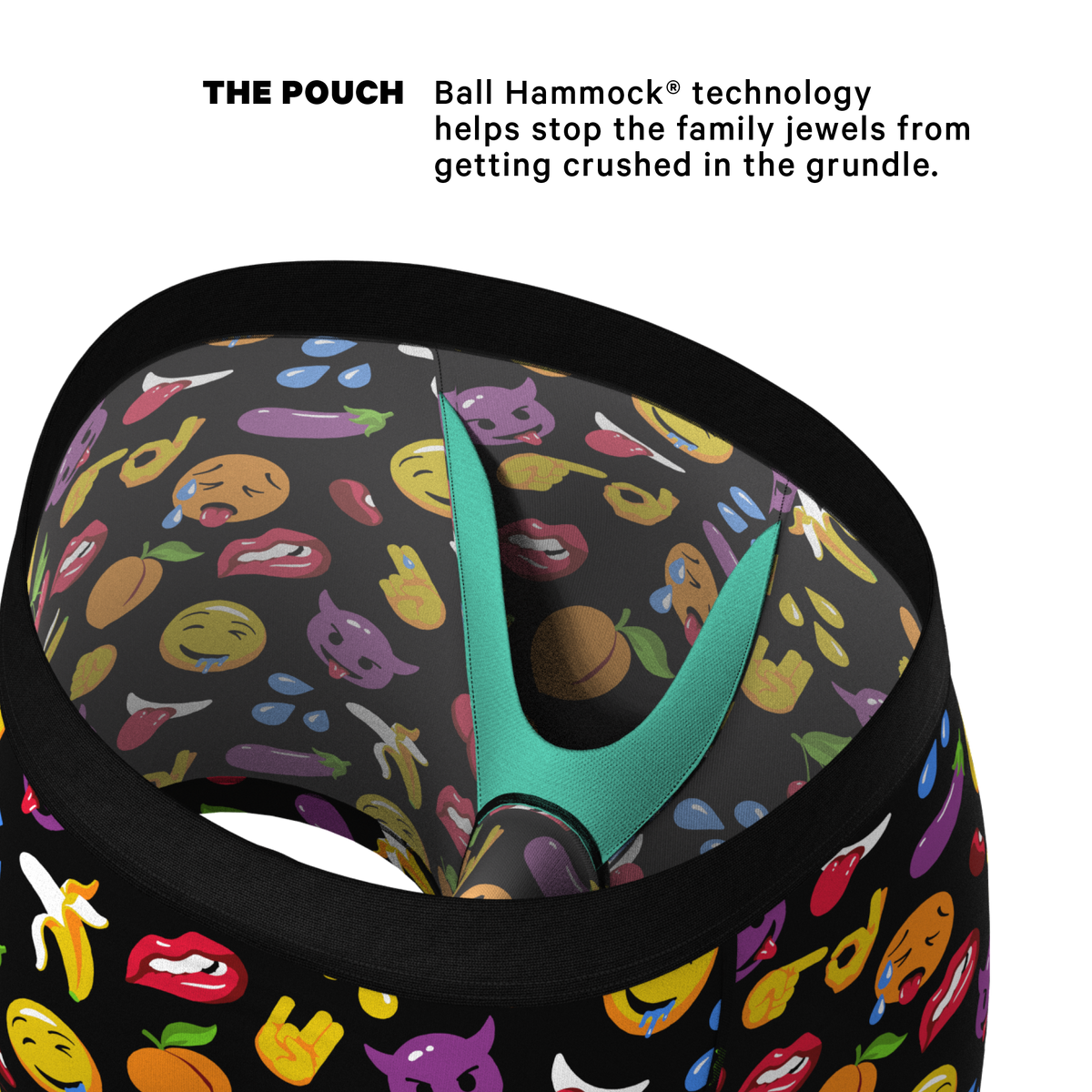 The Flirt | Emoji Ball Hammock® Pouch Underwear - Shinesty