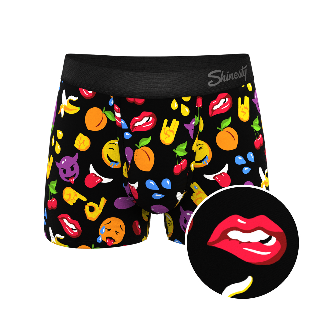The Flirt | Emoji Ball Hammock® Pouch Trunks Underwear - Shinesty