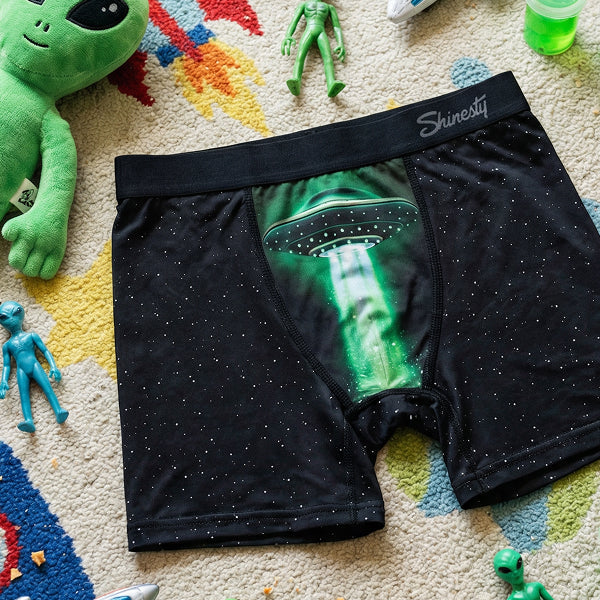 The Flying Saucer | UFO Youth Boxer Briefs - Shinesty