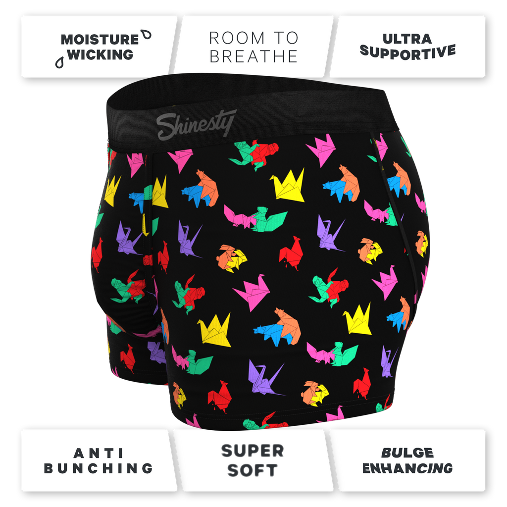 The Fold Fashioned | Origami Ball Hammock® Pouch Trunks Underwear - Shinesty