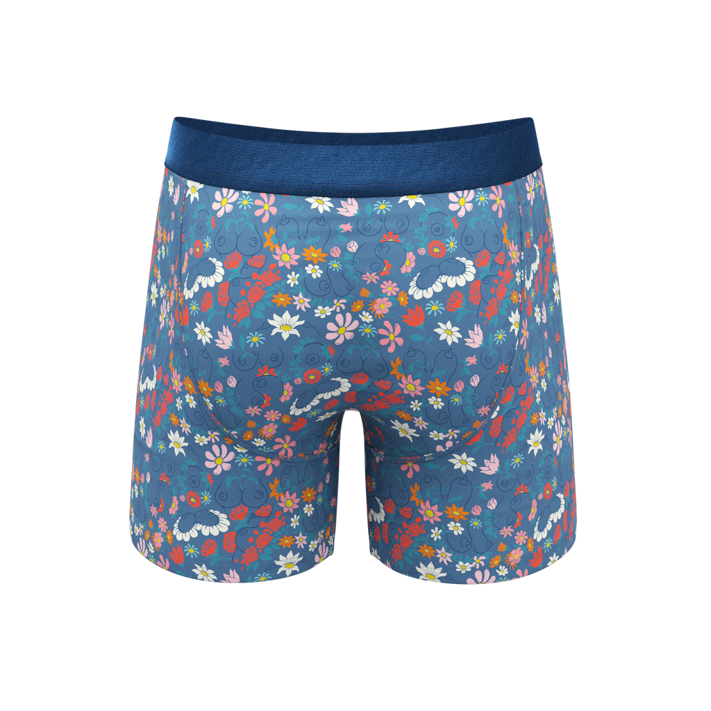 The Gardening Nips | Busty Floral Ball Hammock® Pouch Underwear - Shinesty