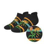 The Garden of Breedin | Naughty Floral Heel Hammock™ Ankle Socks - Shinesty