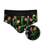 The Garden of Breedin | Flower Print Ball Hammock® Pouch Underwear Briefs - Shinesty