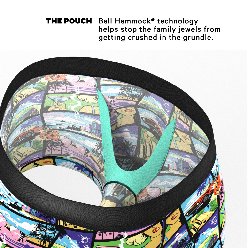 The Gas Pedal | Pop Art Ball Hammock® Pouch Trunks Underwear - Shinesty