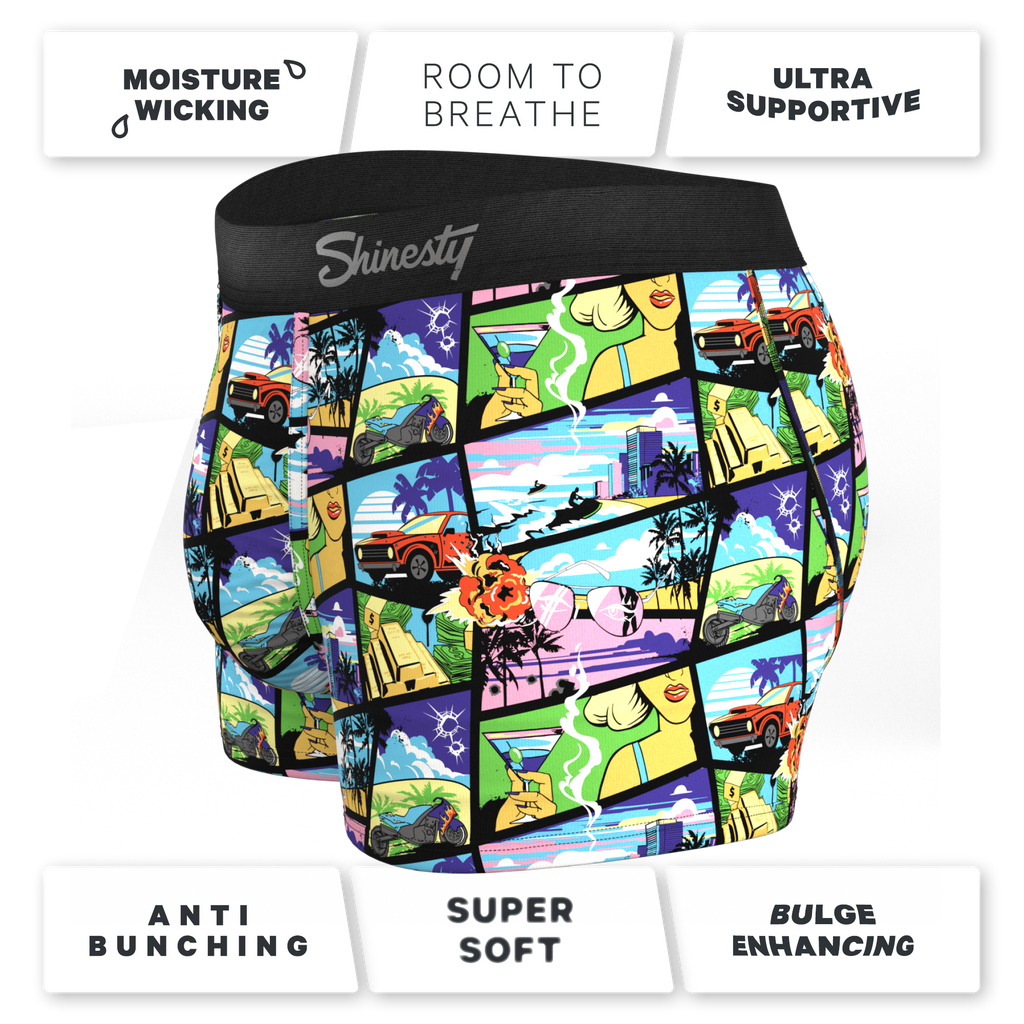 The Gas Pedal | Pop Art Ball Hammock® Pouch Trunks Underwear - Shinesty