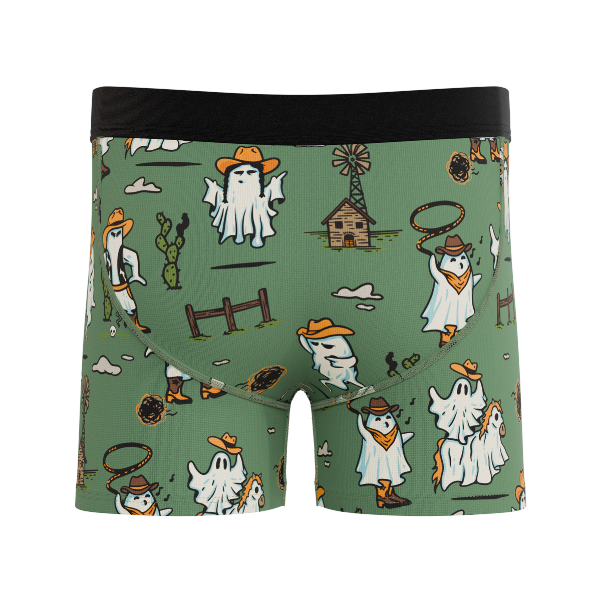 The Ghost Town | Western Ghost Youth Boxer Briefs - Shinesty
