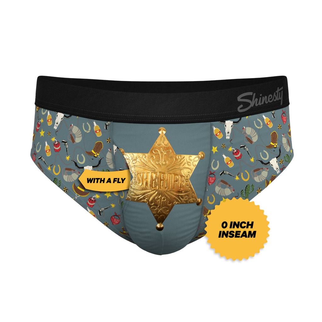 The Giddy Up | Sheriff Badge Ball Hammock® Pouch Underwear Briefs - Shinesty