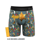 The Giddy Up | Sheriff Badge Ball Hammock® Boxer - Long Leg - Shinesty