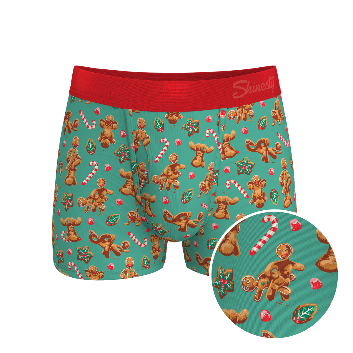 The Ginger Rail | Gingerbread Ball Hammock® Pouch Trunks Underwear - Shinesty