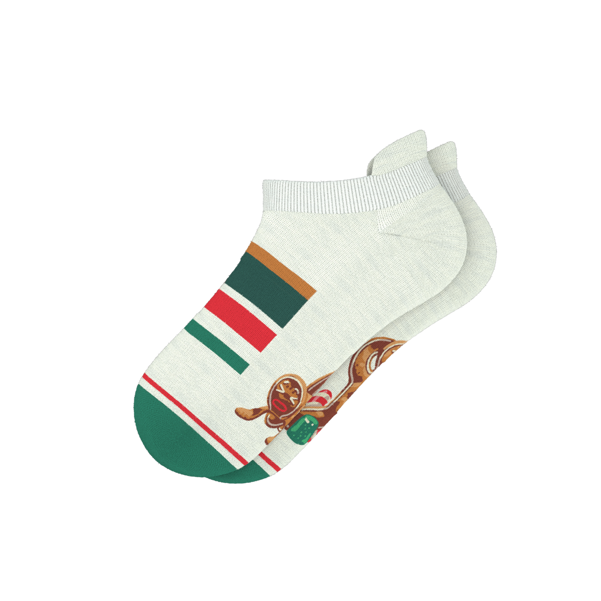 The Ginger Rail | Gingerbread Heel Hammock™ Ankle Socks - Shinesty