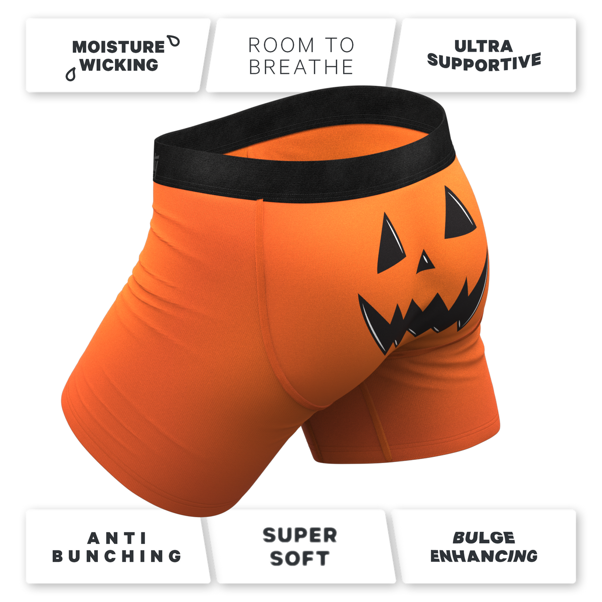The Good Gourd | Jack O Lantern Ball Hammock® Pouch Underwear - Shinesty
