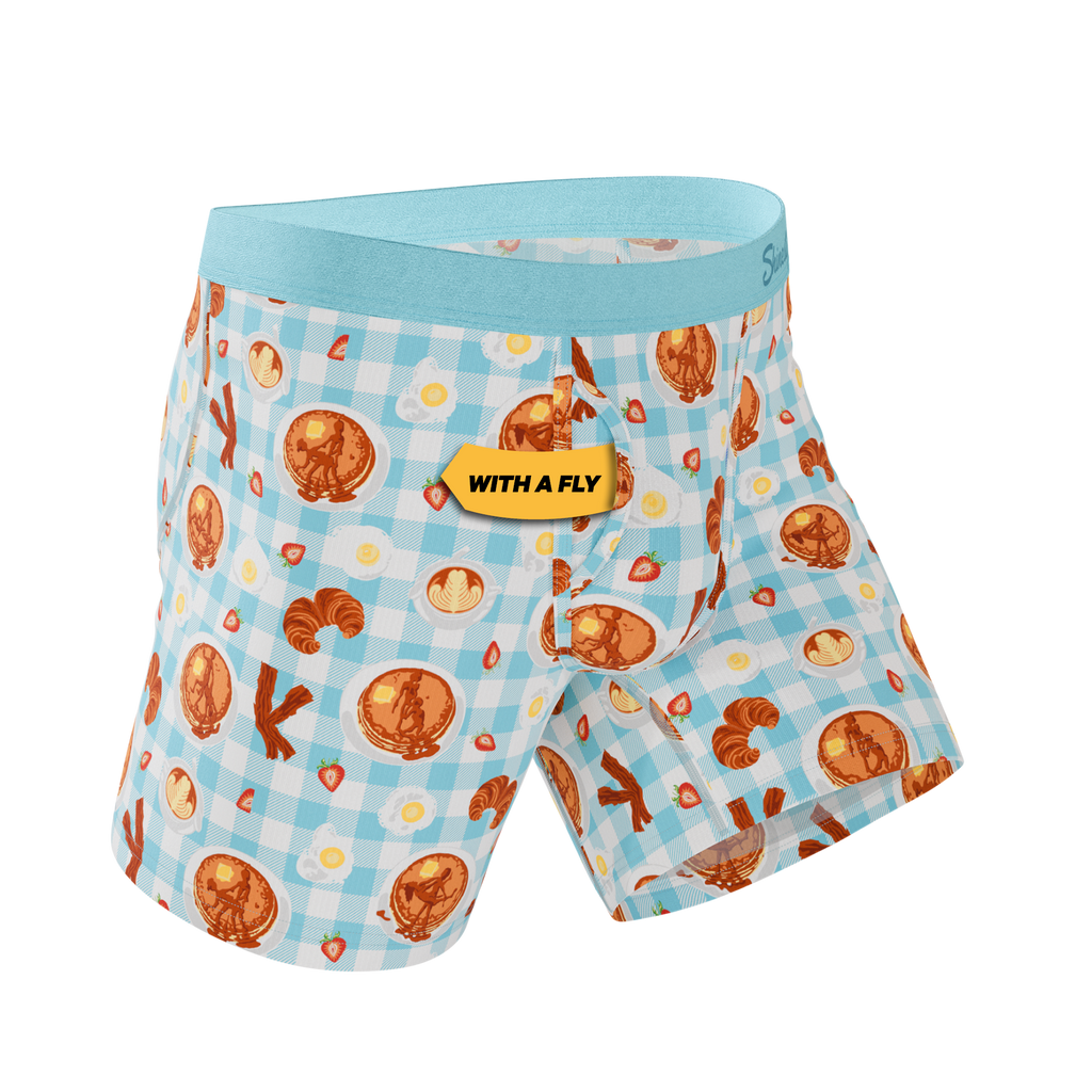The Good Moaning | Naughty Breakfast Ball Hammock® Pouch Underwear With Fly - Shinesty